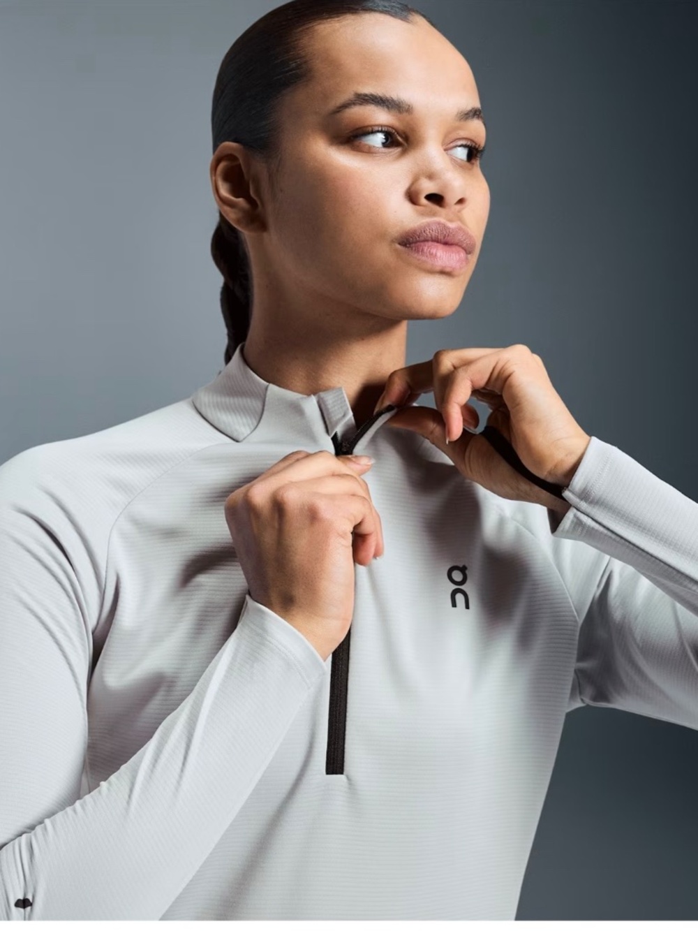 On Running Climate Quarter Zip Shirt Top Sz M - Picture 3 of 11
